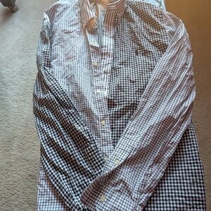 Polo Ralph Lauren Men's Black and White Checkered Shirt